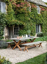 Burford Table & Bench Set Large Natural