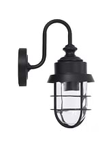 Edgeware Caged Wall Light Black