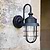 Edgeware Caged Wall Light Black