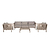 Porthallow 3 Seater Sofa Set Natural