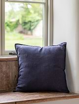 Eshott Cushion Cover 45x45cm, in Carbon - Linen