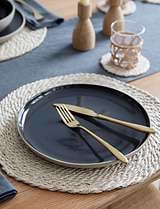 Holwell Dinner Plate Carbon
