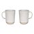 Holwell Tall Mugs Set of 2 White