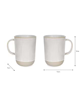 Holwell Tall Mugs Set of 2 White