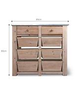 Aldsworth Storage Unit 8 Drawer Natural