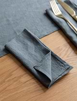 Classic Napkins Set of 4 Charcoal