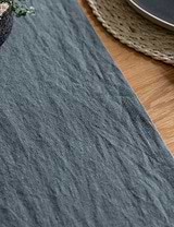 Classic Table Runner Charcoal