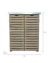 Aldsworth Slatted Storage Unit Natural