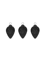 Elkstone Festive Baubles Set of 3 Black