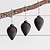 Elkstone Festive Baubles Set of 3 Black