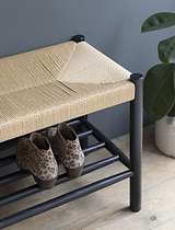 Longworth Hallway Bench Black