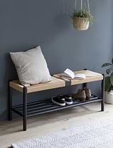 Longworth Hallway Bench Black