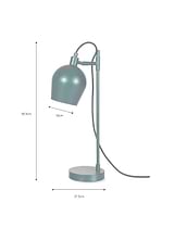 Grafton Desk Lamp in Tarn Blue 