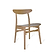 Longcot Dining Chairs Set of 2 Natural