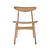 Longcot Dining Chairs Set of 2 Natural