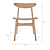 Longcot Dining Chairs Set of 2 Natural
