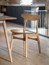 Longcot Dining Chairs Set of 2 Natural