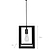 Brunswick Ceiling Pendant, Small in Black