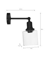Hoxton Cylinder Wall Light Black