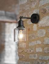 Hoxton Cylinder Wall Light Black