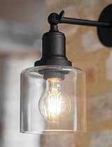 Hoxton Cylinder Wall Light Black
