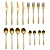 Birley Cutlery Set 16 Piece Brass Finish