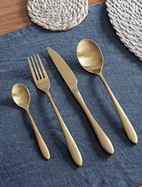Birley Cutlery Set 16 Piece Brass Finish