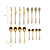 Birley Cutlery Set 16 Piece Brass Finish