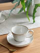Ithaca Cup & Saucer White