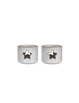 Ithaca Tealight Holders Set of 2 White