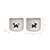 Ithaca Tealight Holders Set of 2 White