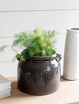 Ravello Pot with Handles 21cm Charcoal