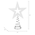 Airdrie Christmas Tree Topper White