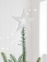 Airdrie Christmas Tree Topper White