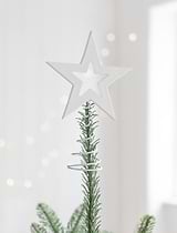 Airdrie Christmas Tree Topper White