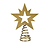 Salford Christmas Tree Topper Brass