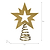 Salford Christmas Tree Topper Brass