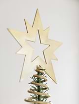 Salford Christmas Tree Topper Brass