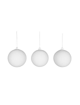 Airdrie Festive Baubles Set of 3 White