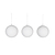 Airdrie Festive Baubles Set of 3 White