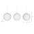 Airdrie Festive Baubles Set of 3 White