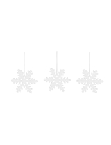Airdrie Snowflakes Set of 3 White
