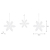 Airdrie Snowflakes Set of 3 White
