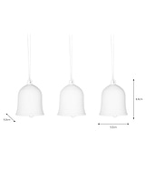 Airdrie Christmas Bells Set of 3 White