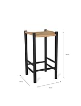 Longworth Bar Stool Black
