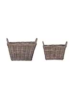 Bembridge Storage Baskets with Handles Set of 2 Natural