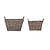 Bembridge Storage Baskets with Handles Set of 2 Natural