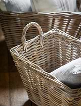 Bembridge Storage Baskets with Handles Set of 2 Natural