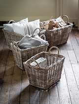 Bembridge Storage Baskets with Handles Set of 2 Natural