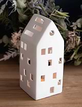 Airdrie Tealight House Medium White